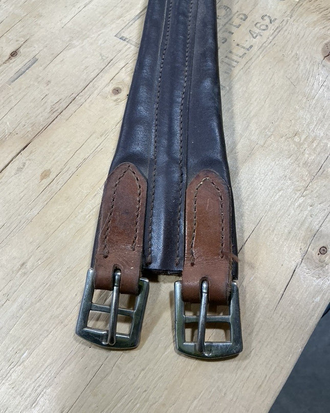 English Girth Leather 50" Elastic Ends