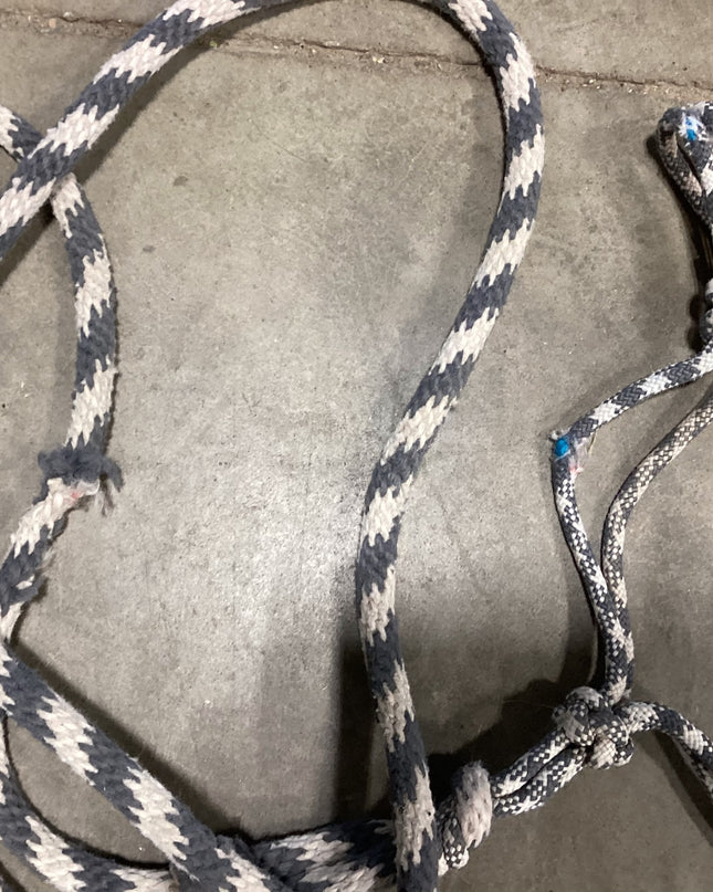 Halter Rope & Lead GreyFadded