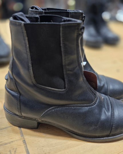 Paddock Boots Black 6.5 Auken ZipUp