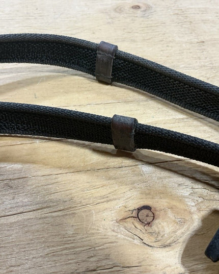 English Reins Leather/Rubber Black