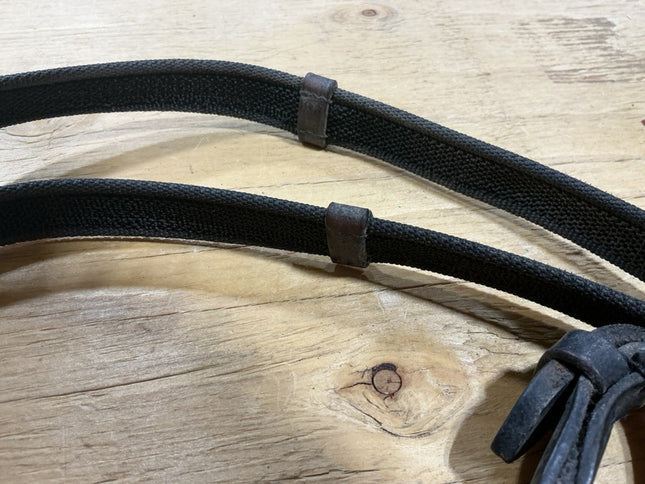 English Reins Leather/Rubber Black