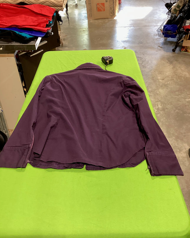 Western Zip Shirt Purple