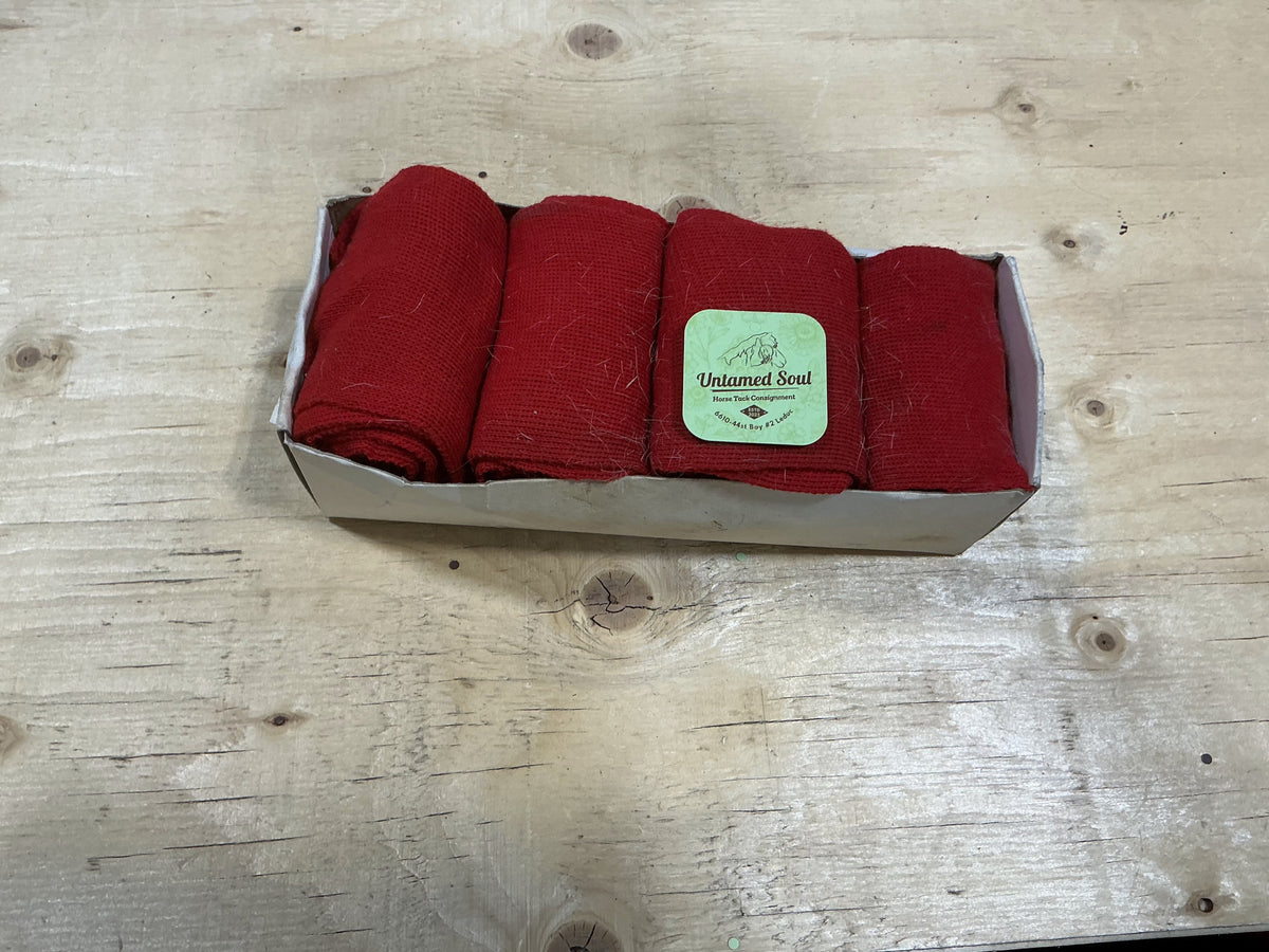 Polo Wraps – Red (Set of 4) | Used