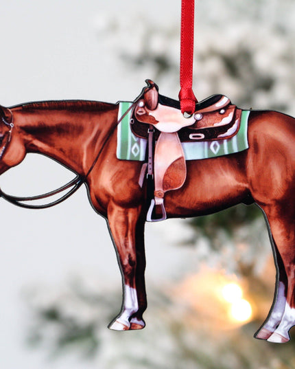 Ornament Chestnut Western Quarter Horse