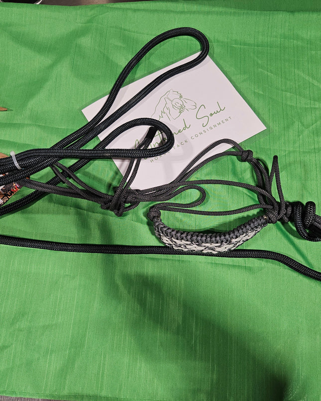 Halter Rope Grey with Yach Rope Lead
