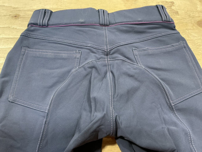 Breeches Elation Platinum 26R Gray/Pink