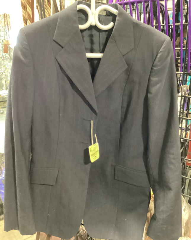 English Show Jacket Hunt Navy Pinstripe 14