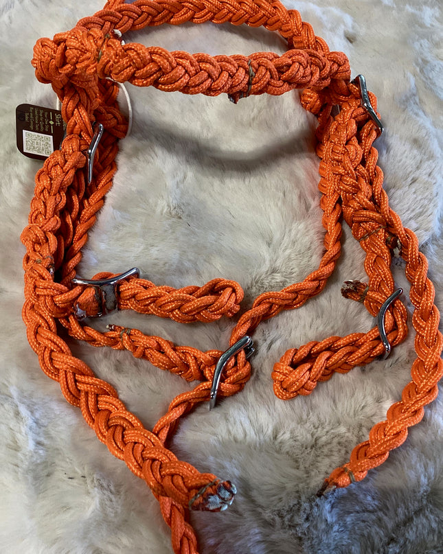 Western Headstalls Orange Nylon