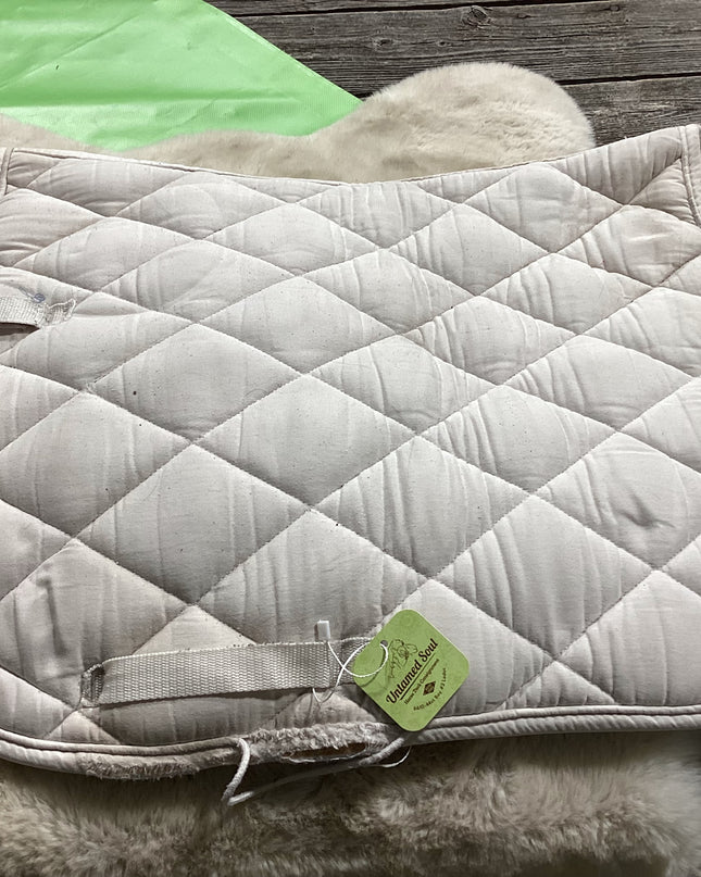 English Shedrow Saddle Pad White