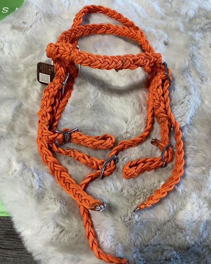 Western Headstalls Orange Nylon