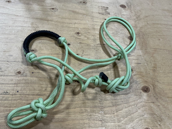 Halter – Rope, Green, Decorative Nose | Used