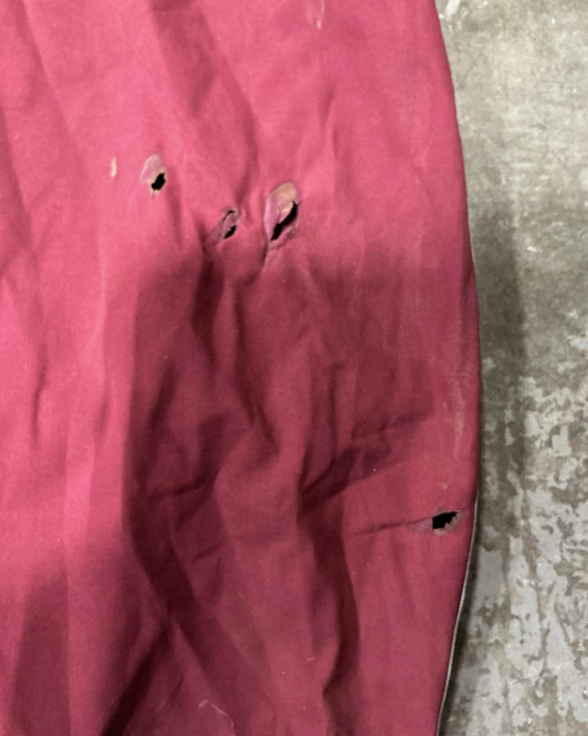 Stable Sheet 72" Burgundy holes see photo