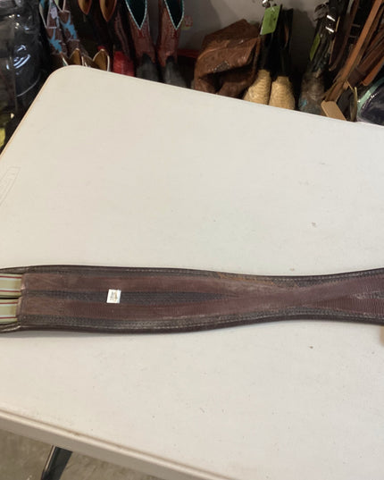 English Girth Elastic both end Brown 52"