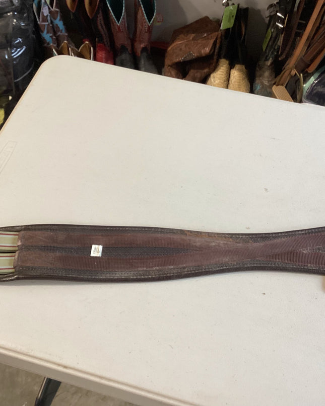 English Girth Elastic both end Brown 52"