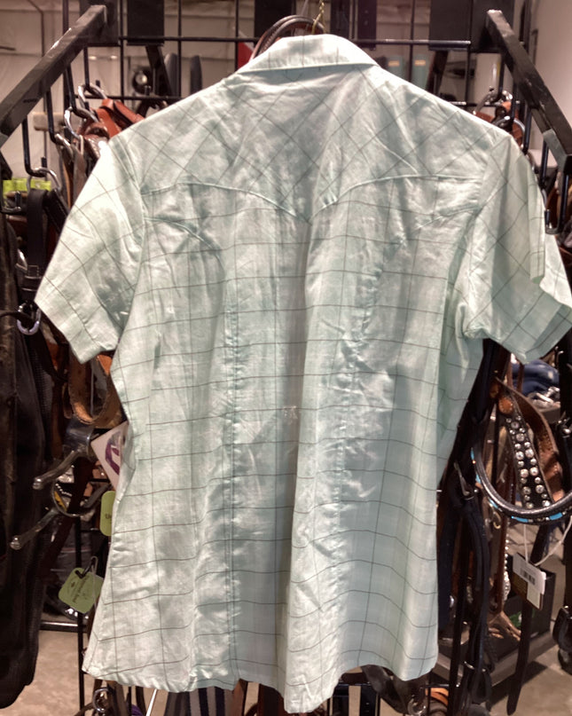 Western Shirt Wrangler MED Teal