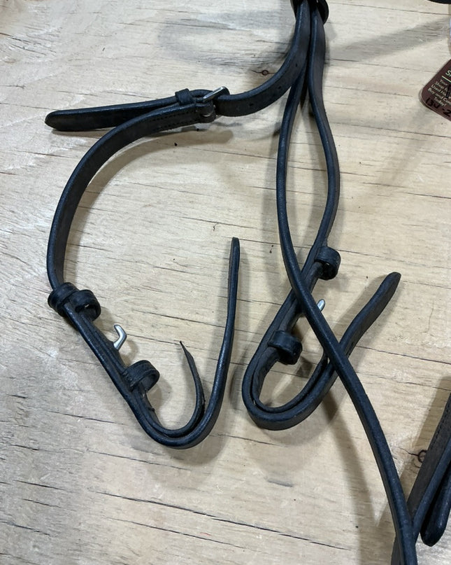 English Headstall Black Leather