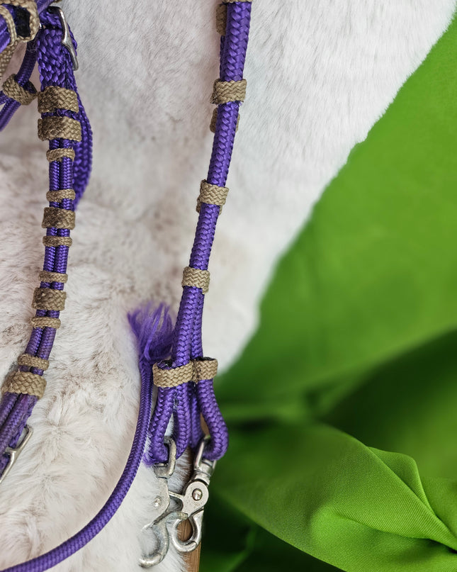 Western Headstalls Nylon Bridle/Reins Purple