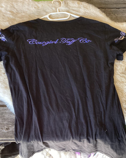 T shirt Cowgirl Tuff L Black