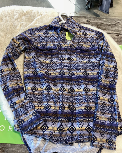 Western Shirts Cowgirl Tuff XS Blue