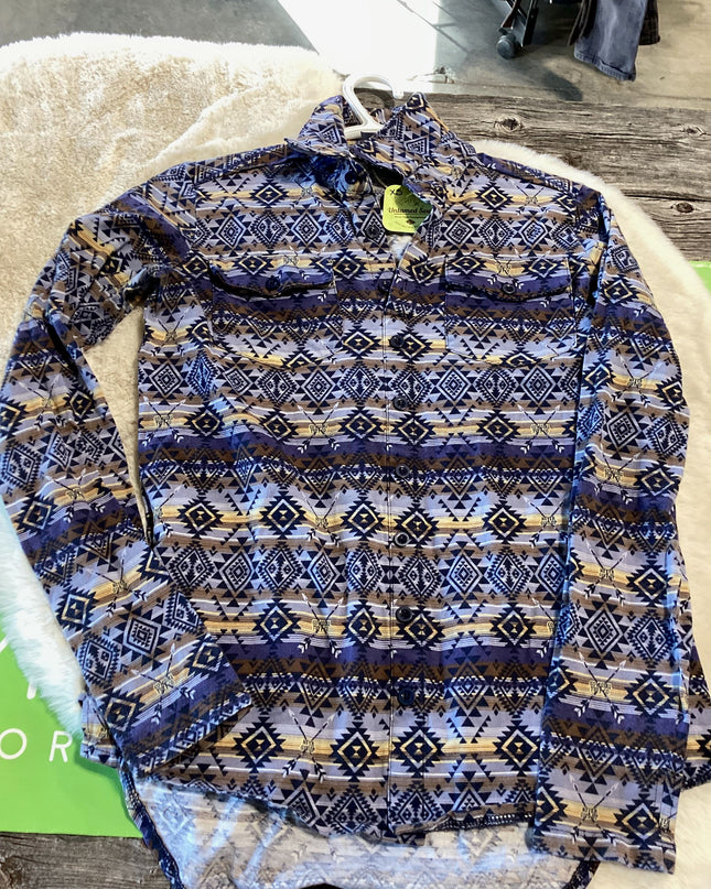 Western Shirts Cowgirl Tuff XS Blue