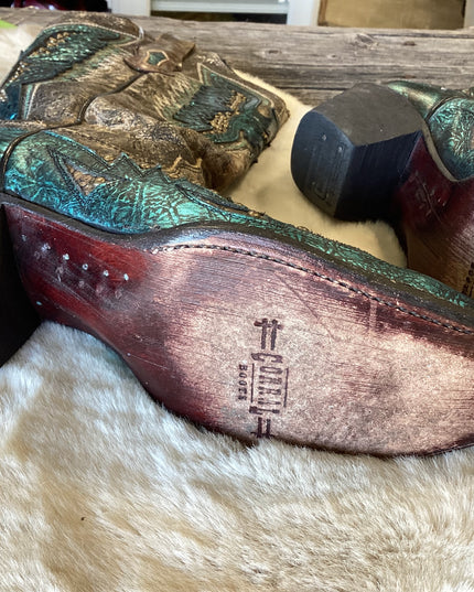 Cowboy boots Teal Size 9