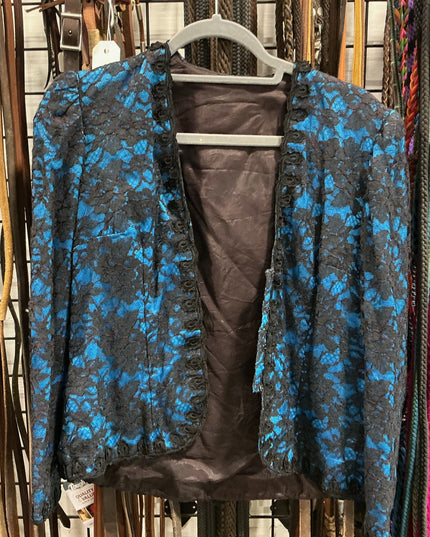 Shirt C Randall Brooks Blue/Black Fringe No Size