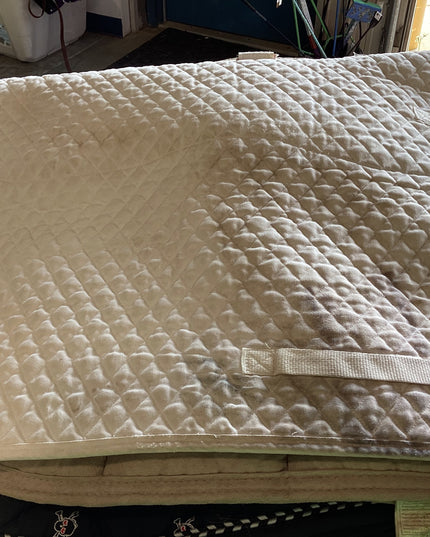English Saddle Pad White