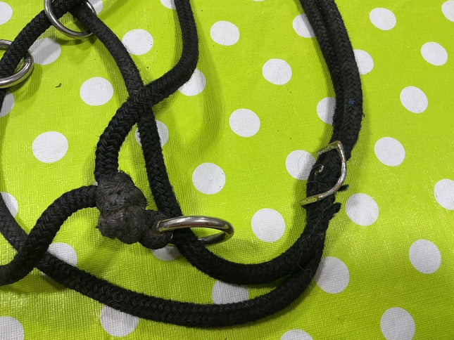 Halter Side Pull  Black Nylon