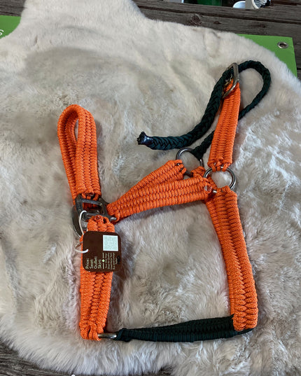 Halter Nylon orange Horse Size