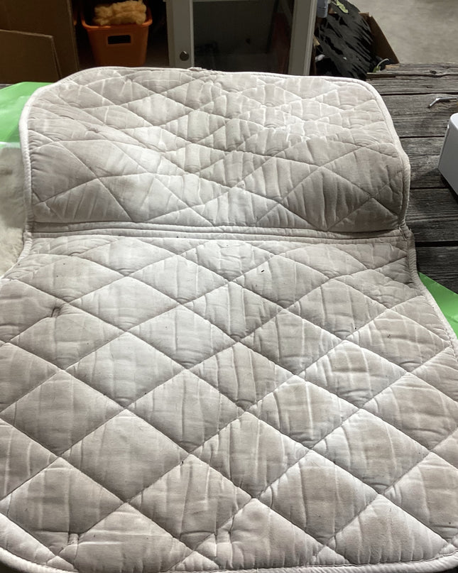English Shedrow Saddle Pad White