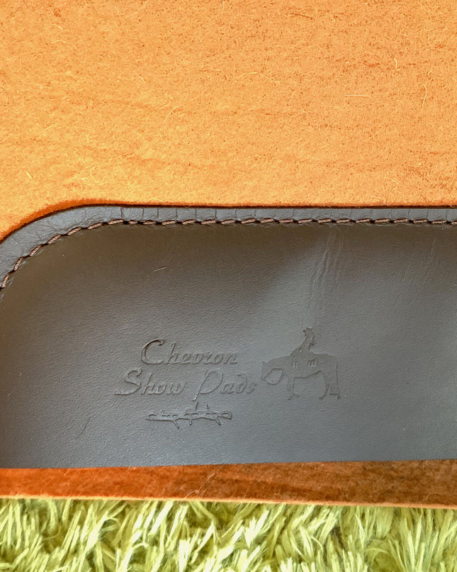 Western Saddle Pad  Wool/Felt  28LX30W 3/4" - Orange