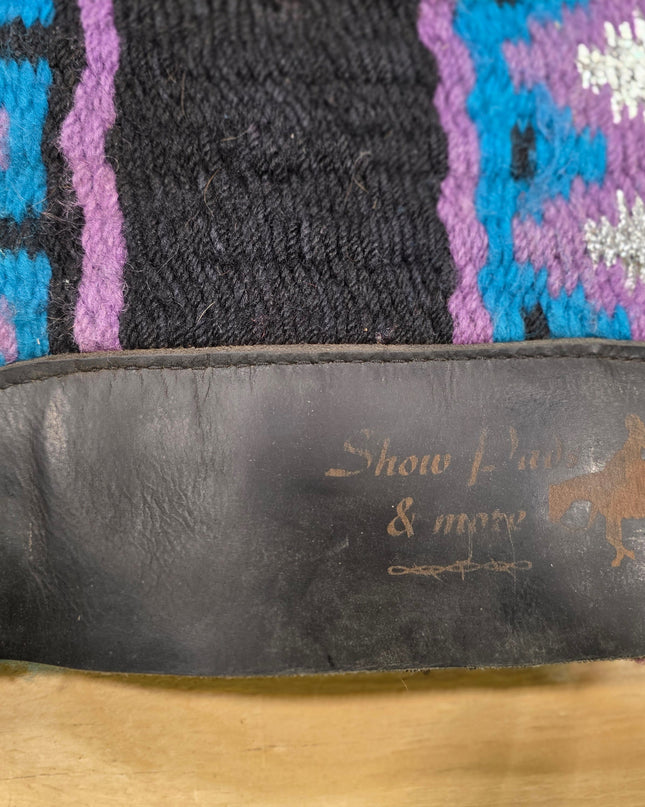 Western Show Pad 30.5"X38" Purple/Blue