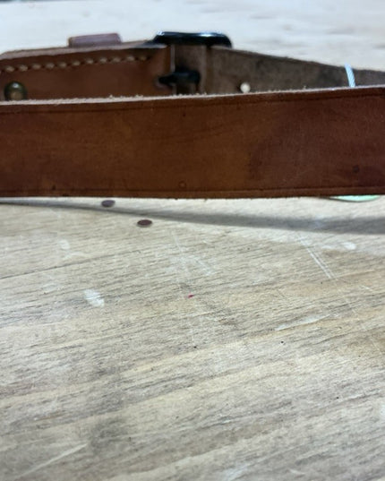 Dog Collar Brown Leather