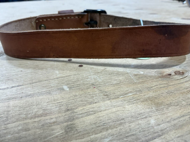 Dog Collar Brown Leather
