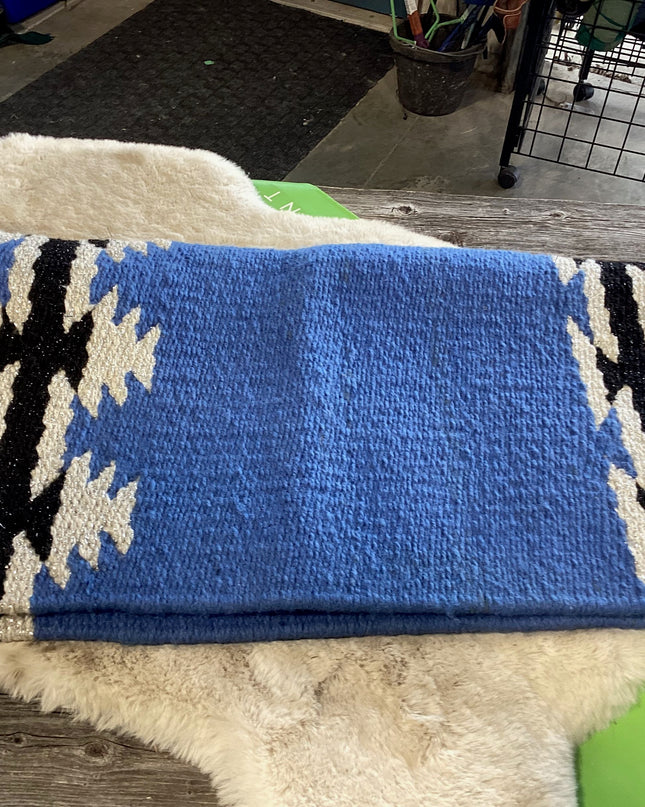 Western Saddle Pad Show 30.5X32 Blue
