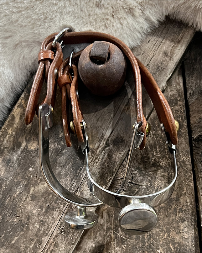 English Spurs with leather straps Shires
