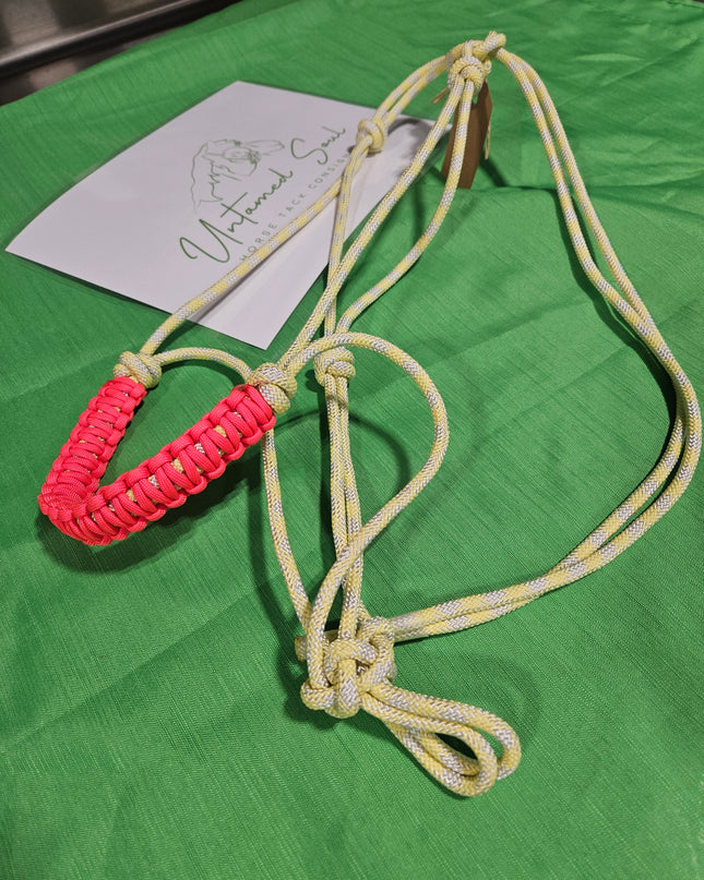 Halter Rope Yellow/Pink
