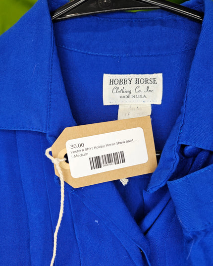 Western Shirt Hobby Horse Show Shirt Blue