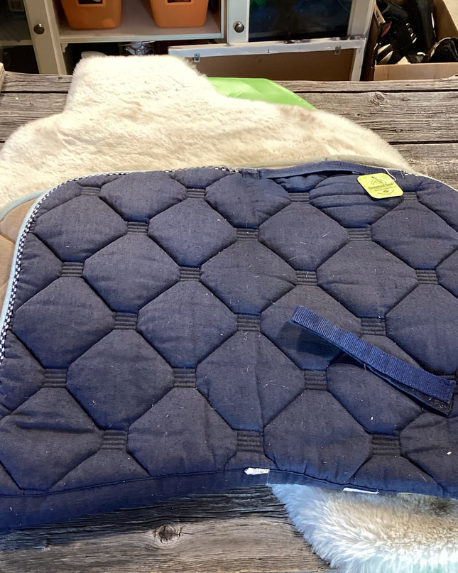 English Saddle Pad Blue Full