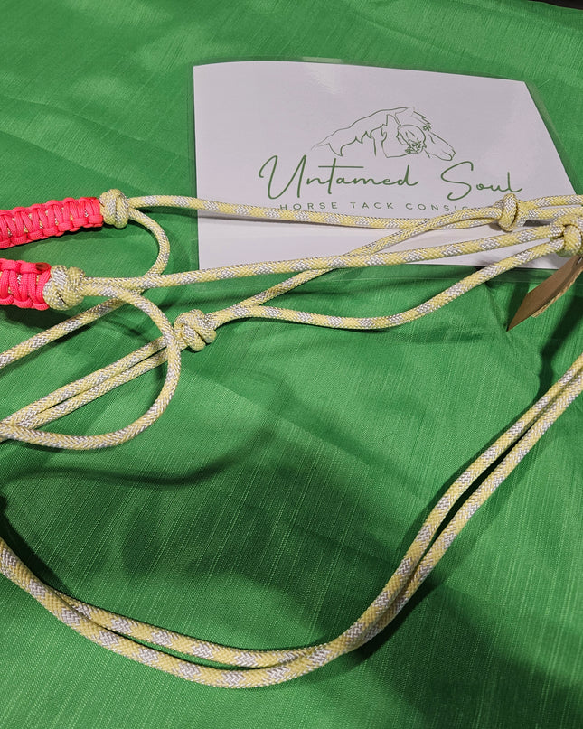 Halter Rope Yellow/Pink