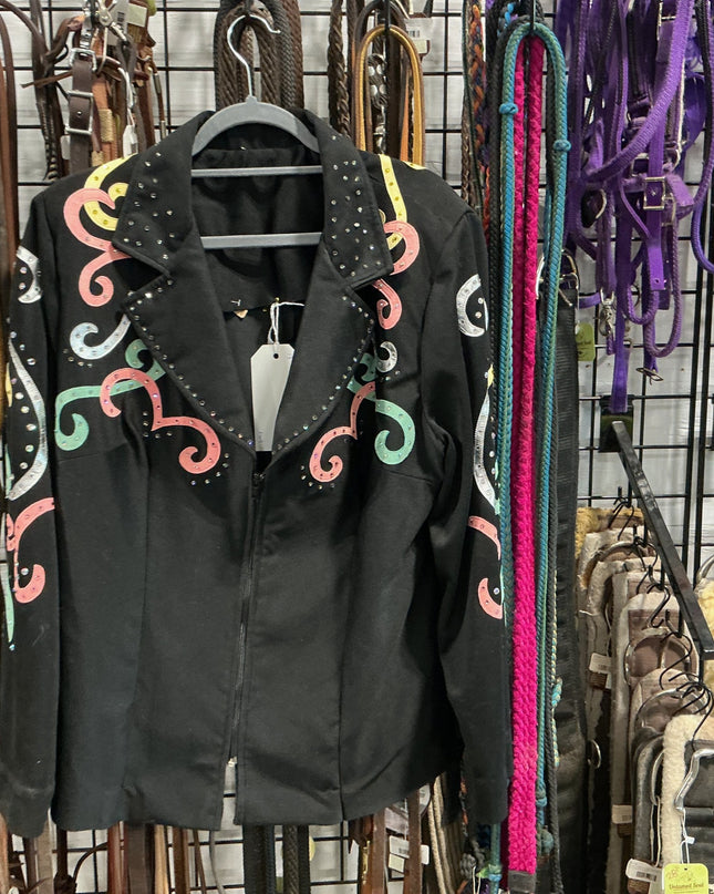 English Jacket Show Pink/Green/Silver No Size