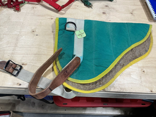 Bareback Pad – Green, No Stirrups | Used