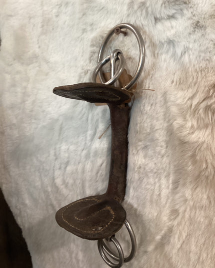 Bit Leather Side Pull Standardbred Bit 5"Bit