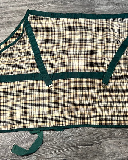 Green Plaid Stable Sheet 75"