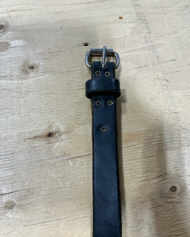 Flank Cinch / Back Leather Black