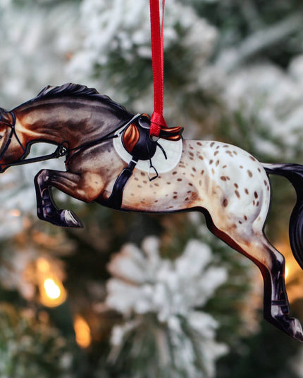 Ornament Jumping -Bay Appaloosa