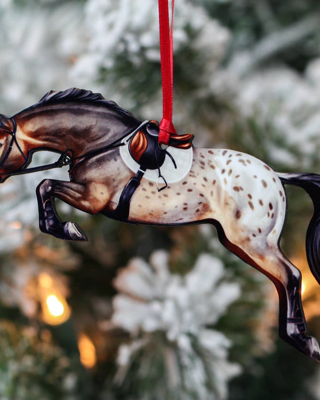 Ornament Jumping -Bay Appaloosa