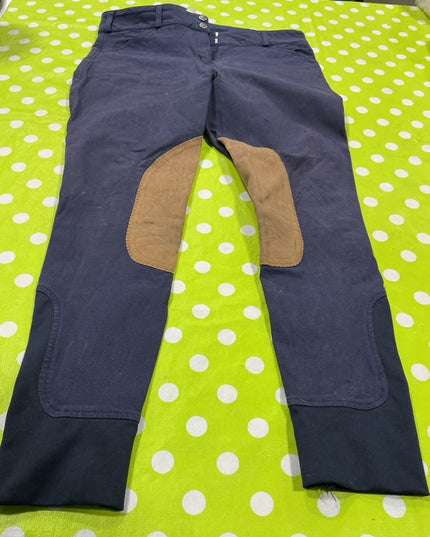 Breeches Elation Platinum Size 30 Blue Denim