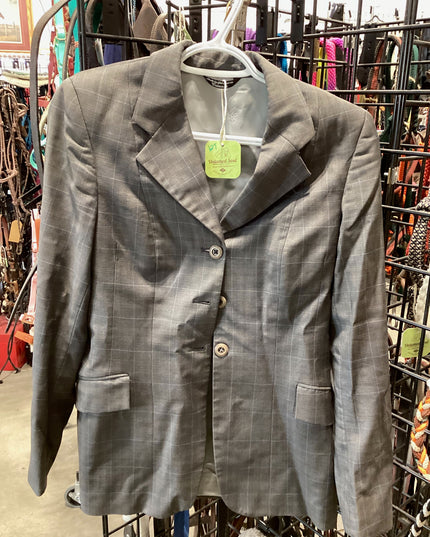 English Show Jacket Grand Prix Coat 12T Grey/Plaid