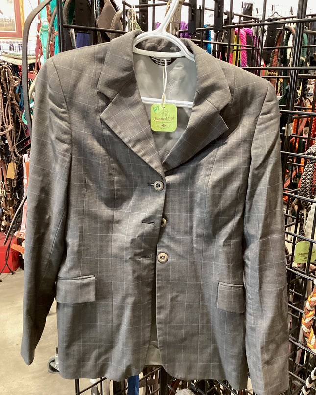 English Show Jacket Grand Prix Coat 12T Grey/Plaid